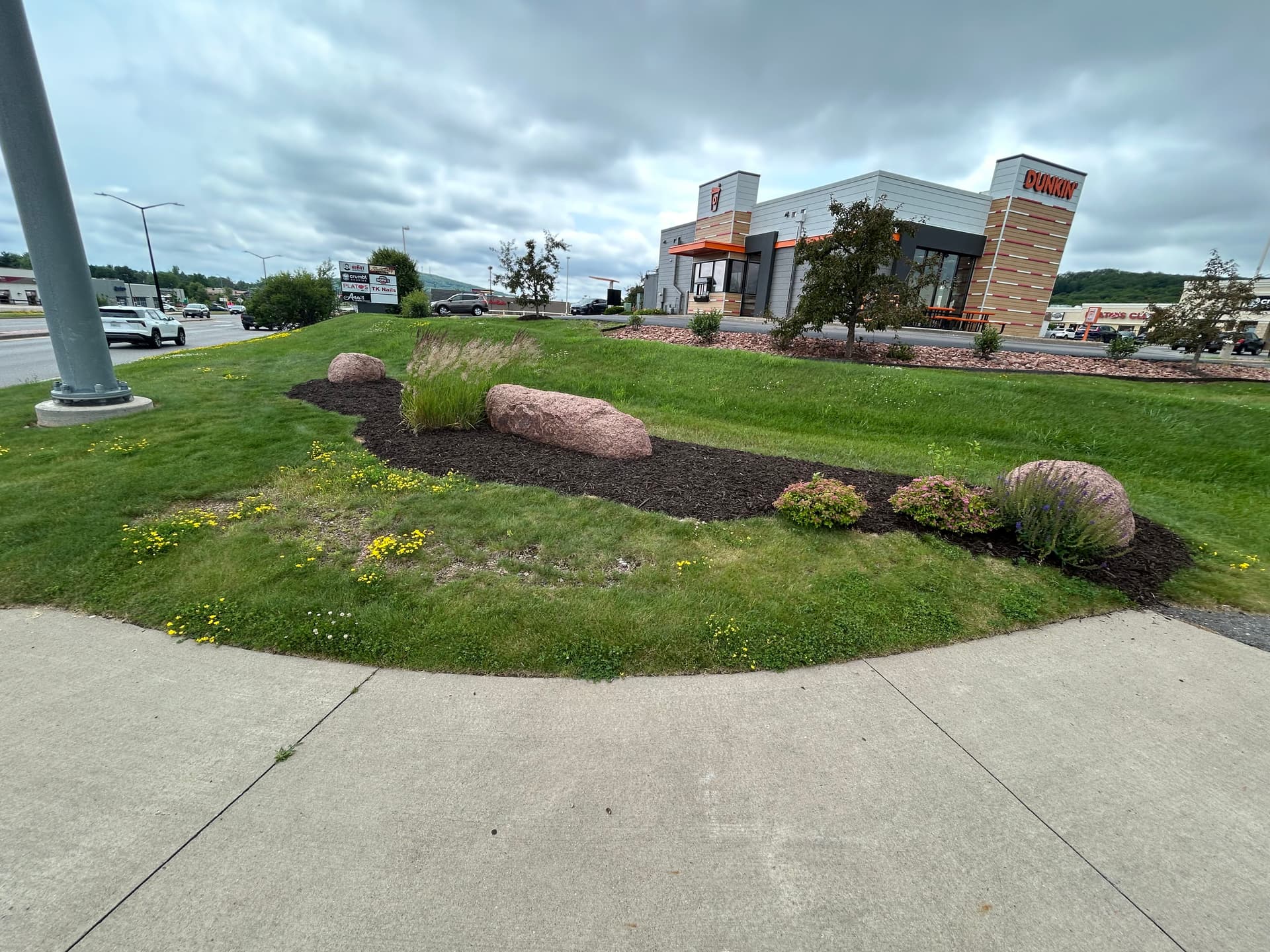 Gallery photos for Fresh Mulch Installation at a Rib Mountain Commercial Property: Image #2