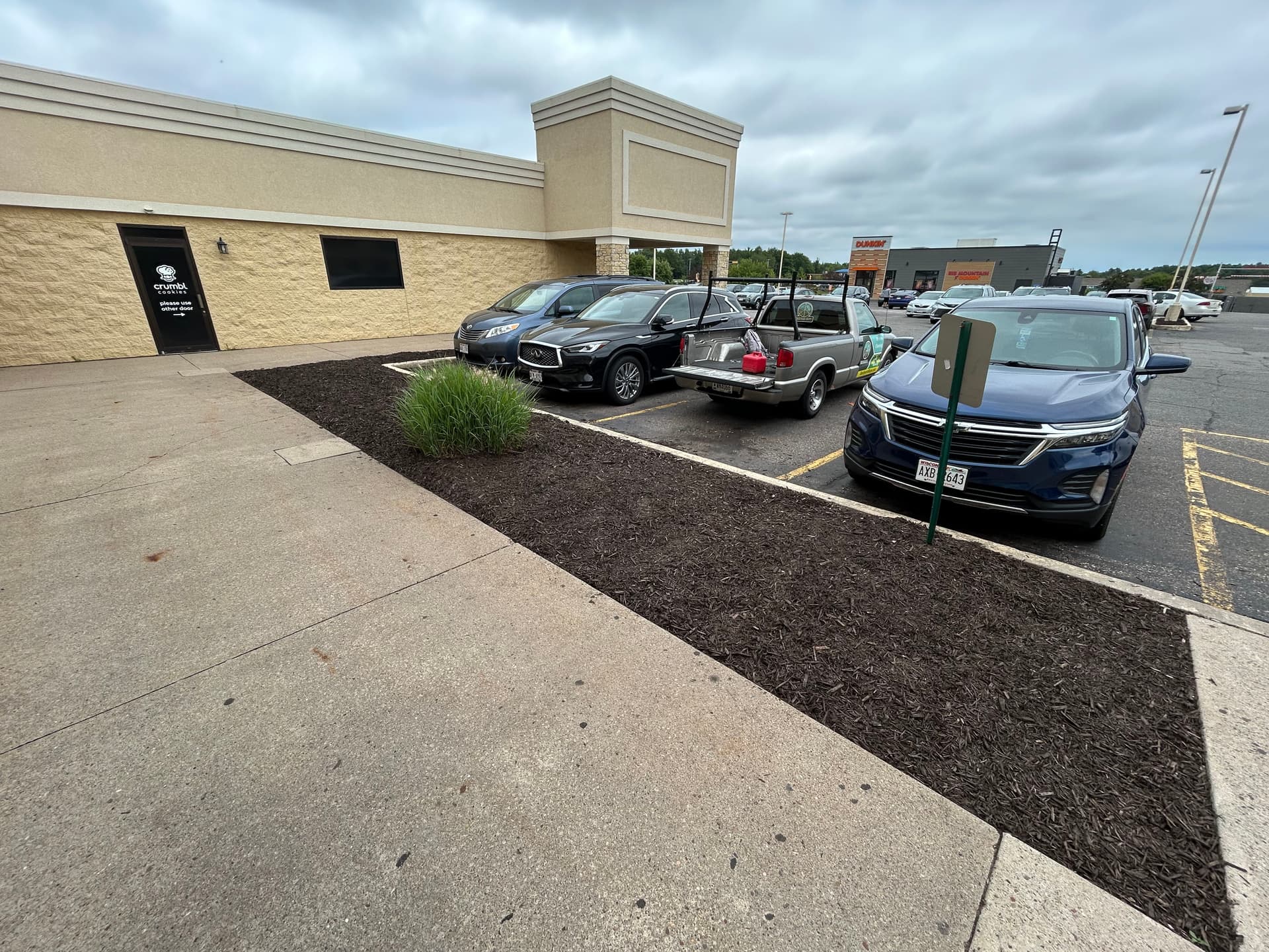 Gallery photos for Fresh Mulch Installation at a Rib Mountain Commercial Property: Image #1